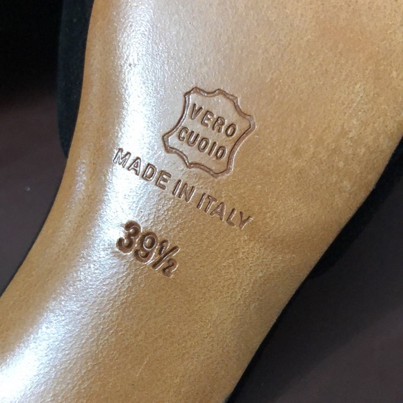 🌺NWT DOMENICO VACCA SUEDE PLATFORM HEELS SIZE 39.5 - Picture 11 of 13